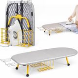 Merkloos Omgoods - Ruimtebesparende Tafelstrijkplank met Hittebestendige Dekking, 81 x 28 cm
