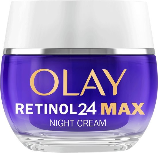 Olay Retinol 24 MAX Nachtcr&#232;me - Parfumvrij - Verzacht - Vernieuwt En Hydrateert - 50 ml
