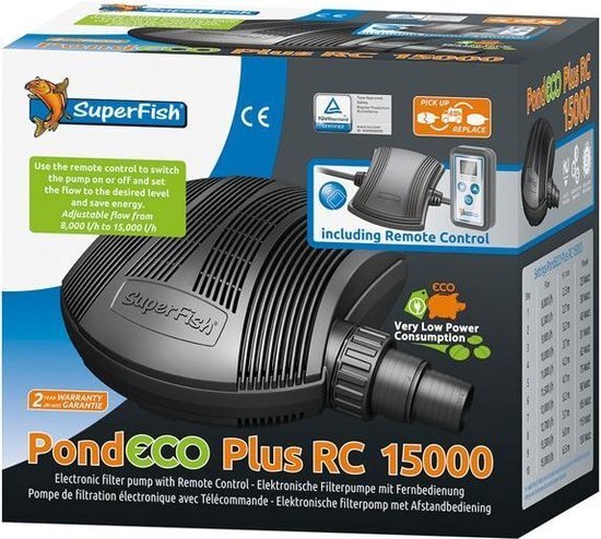 SuperFish Pond Eco Plus Rc 15000 - Pompen - 15000 l/h