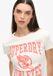 Superdry Varsity T-shirt Dames Off White