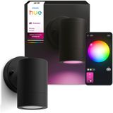Philips Hue Struana Muurspot - Zwart - IP44