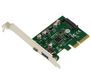 KALEA-INFORMATIQUE PCI Express PCIe naar USB 3.1 10GB-controllerkaart 2 externe poorten: 1x type A + 1x type C met ASM1142-chipset