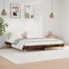 Prolenta Maison Exclusive - Cadre de lit sans matelas Chêne fumé 200x200 cm Matériau dérivé du bois