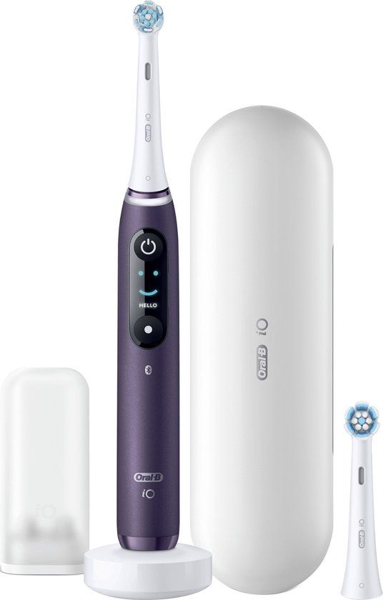 Oral-B iO 8N Elektrische Tandenborstel - Violet - 3D Magnetisch - 6 standen - Incl. Reisetui
