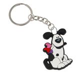 Sleutelhanger Ed Heck Sleutelhanger Love Dog - Pop Art, wit, 11x3,5x0,5 cm