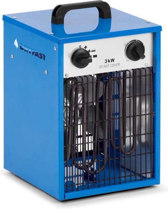 Dryfast DEH3 Ventilator Kachel - 3000W - Blauw/Zwart