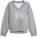 Tommy Hilfiger V-neck Fleece Gris chiné Taille : XS