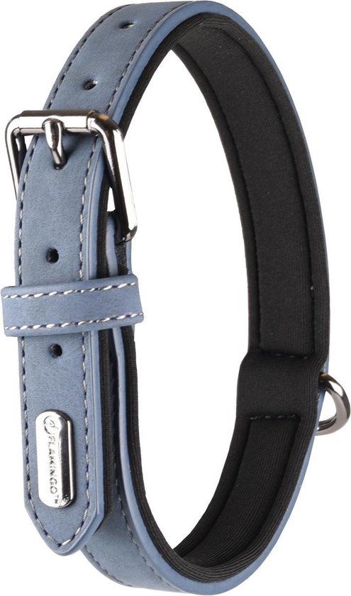 Flamingo Delu Halsband - Blauw - XS - 20-26cm