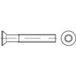 TOOLCRAFT 1066073 Vis à tête fraisée M2.5 12 mm Profil T DIN 965 Inox A2 1000 pièce(s)