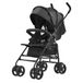 VEVOR Poussette légère pour bébé, poussette pour tout-petit compacte dossier inclinable multipositions, cadre acier au carbone, grand panier de rangement, porte-gobelet, pour nouveau-né, voyage, noir