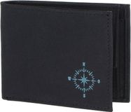 oxmox New Cryptan RFID Protect Pocketbörse Windrose 2.0 Print Cyan Black zwart