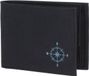 oxmox New Cryptan RFID Protect Pocketbörse Windrose 2.0 Print Cyan Black zwart