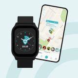One2track Connect YOU Zwart | GPS horloge voor kinderen | Videobel in HD, voeg vriendjes toe en zie altijd waar je kind is met de leukste smartwatch voor kinderen