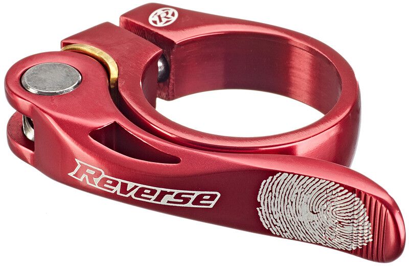 Reverse Long Life Seat Clamp Ø34,9mm, red