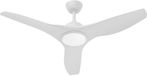 BES LED Plafondventilator met Lamp - Brinton Vivid - Wit - 132 cm
