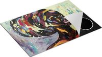 Chefcare Inductie Beschermer Getekende Afrikaanse Vrouw - Abstract - 75x55 cm - Multicolor