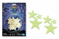 4M Stickers phosphorescentes - Étoiles - 16 Pièces - Décoration murale enfants - 3+