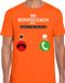Bellatio Decorations Verkleed shirt voor heren - bondscoach belt - oranje - EK/WK voetbal supporter XXL