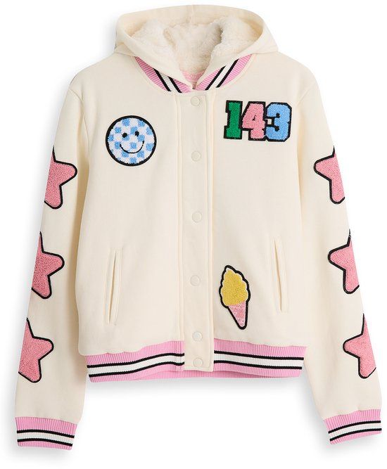 4PRESIDENT Sweater meisjes - Cream - Maat 164