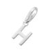 Giorgio Martello Milano Giorgio Martello Letter H Charm | Zilver 925/000 | Gerhodineerd
