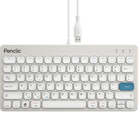 Backshop Penclic C3 office compact keyboard wired - grijs