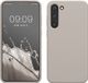 kwmobile telefoonhoesje geschikt voor Samsung Galaxy S23 Plus - Hoesje met siliconen coating - Smartphone case in mat beige