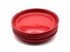 Kimmel Set van 6 borden 14 cm - Kleur: rood - Herbruikbaar - Plastic - Feestservies - Kinderservies