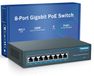 Metaal PoE switch - 8-poorts Gigabit - 120 W - Plug and play