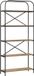 vidaXL Boekenplank - 5-laags - 80 x 30 x 183 cm - Bewerkt hout - Artisan Eiken