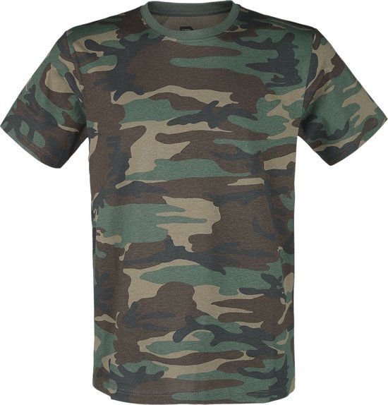 Brandit Premium Heren T-shirt - woodland - M