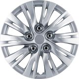 Autostyle Ohio Wieldoppen 14 inch Zilver - 4 stuks