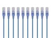 Monoprice 115154 Netwerkkabel Blauw 0,91 m Cat6a U/UTP Rond