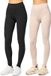 Merry Style Dames Leggings - 2-Pack - Zwart/Beige - L