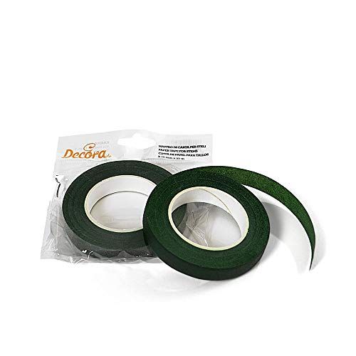 Decora 0803050 FLORISTENBAND GROEN 12MM 27M