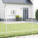 vidaXL - Tuinhek WOERDEN - 2 stuks - 3,4 x 1,5 m - Poedergecoat staal - Wit