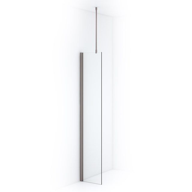 Maxaro Inloopdouche Diamond 40cm Helder Veiligheidsglas Geborsteld RVS