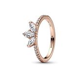 PANDORA Timeless Funkelndes Herbarium Cluster Ring mit 14 Karat rosévergoldeter Metalllegierung und Cubic Zirkonia Timeless Collection, Größe 58, 182392C01-58