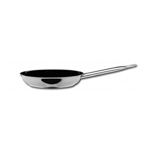 Artame ART83628 braadpan met antiaanbaklaag, roestvrij staal, Zilver, 28 cm