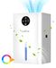 Mini déshumidificateur portable - Convient aux pièces de 11-20 m² - Réservoir de 1,8 litre - Déshumidification de 500 ml par jour - Réservoir amovible - Niveau sonore ≤35 dB - Blanc, 1,8 litre