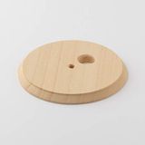Klartext - Houten sokkel voor Belle ÉPOQUE aansluitdoos, ruw, Ø 80 mm