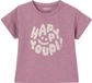Vertbaudet Babyshirt 'Happy Youpi' met korte mouwen en van biologisch katoen