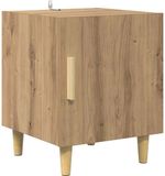 vidaXL Nachtkastje Artisan Eiken 40 x 40 x 50 cm Bewerkt hout