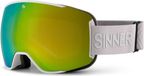 Sinner SNOWFLAKE skibril - Wit - Unisex - Dubbele lens - Verwisselbare lens - Incl. extra lens