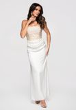 Ombre LARICA Jurk - Mouwloos - Rits - Effen Ecru M