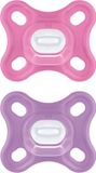 MAM Comfort Fysiologische Fopspeen +0m Roze Set van 2 + Opbergdoos