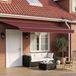 Maison Exclusive - Parasol manuel, 4 x 3,5 mètre, bordeaux, 100% polyester