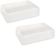 Rayher hobby materialen Kreativ zeep/gietzeep transparant - 2x zakjes - 600 gram - DIY - Zelf zeepjes maken - Plantaardig/vegan