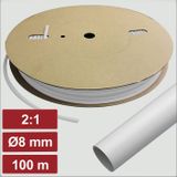 Electronic Garage EG25CA026 Krimpkous zonder lijm Wit 8 mm 4 mm Krimpverhouding:2:1 100 m