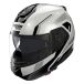 Nolan N100-6 Cinetico 362, casque à visière relevable, couleur: Blanc/Noir/Argent, taille: M