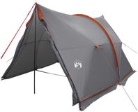 vidaXL Tunneltent Grijs en Oranje